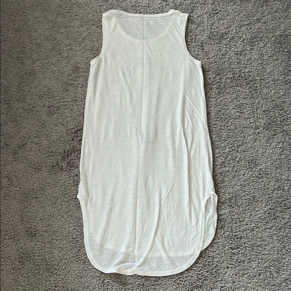 EUC Aerie Off White Sleeveless T-shirt Dress with Rainbow Graphic Small - Picture 7 of 9